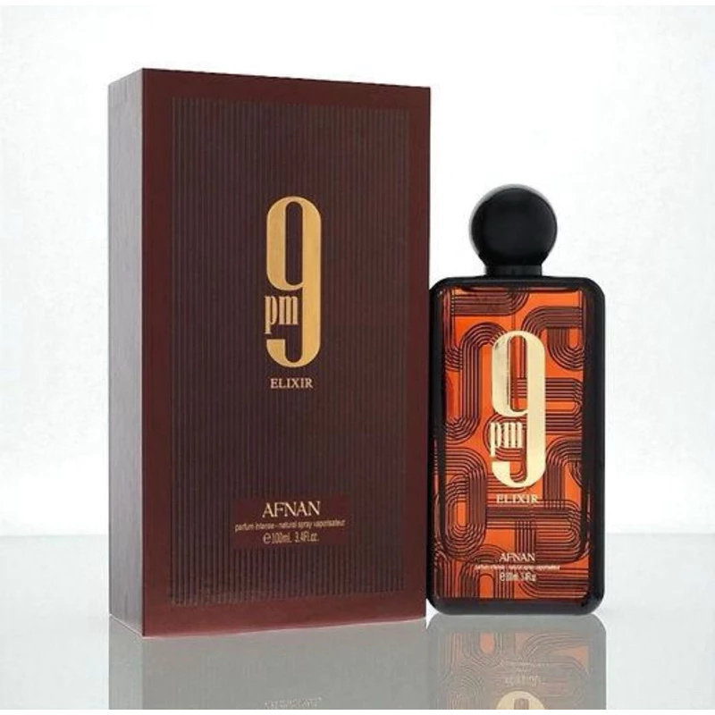 Perfume 9pm Elixir Afnan 100ml Árabe Masculino Original Com NF e Garantia