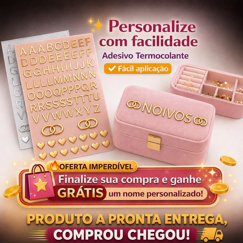 Adesivo Vinil Alfabeto Termocolante Dourado Entrega Imediata Artesanato /Casamento /lembrancinhas