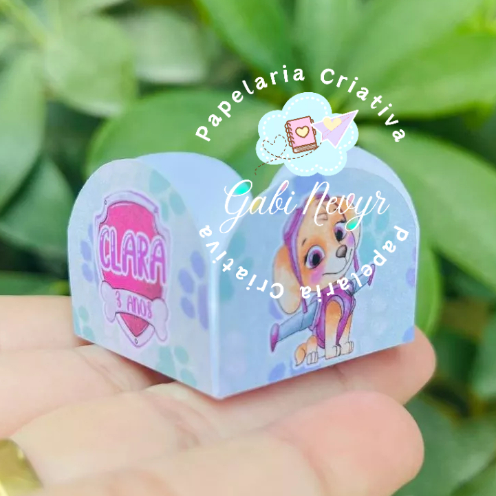 Forminha para brigadeiro personalizada SKYE PATRULHA CANINA AQUARELA | lembrancinha para festa