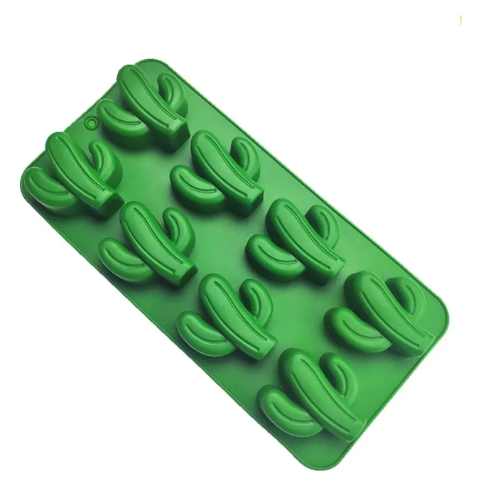 Molde De Silicone Cacto Resina Artesanato Chocolate Clink 21x11x2cm