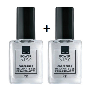 Cobertura Brilhante Gel para Esmalte 2 UNIDADES Power Stay - Avon 9g