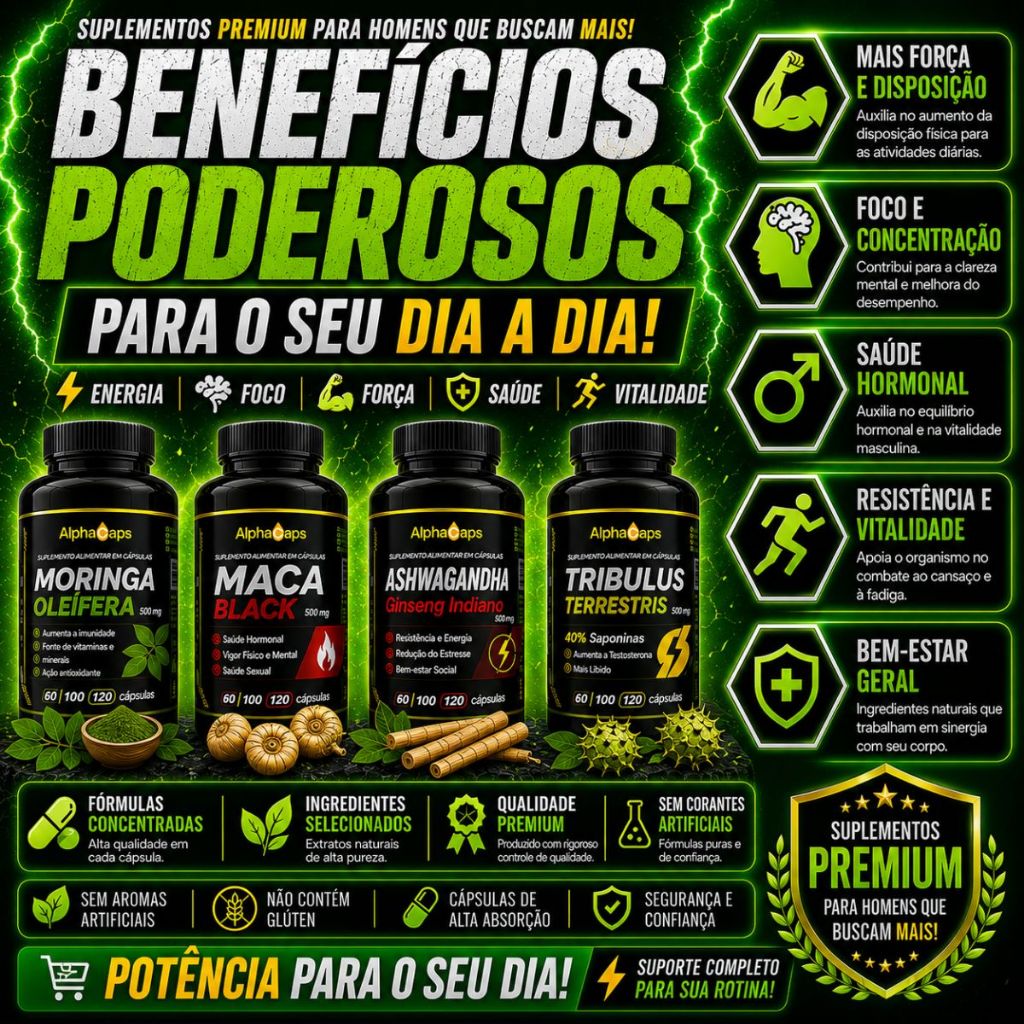 KIT SUPLEMENTO + PODEROSO 480 CÁPSULAS 500MG