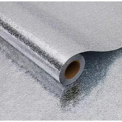 Papel Adesivo Aluminio Lavável Cozinha Impermeável 40CM x 5M