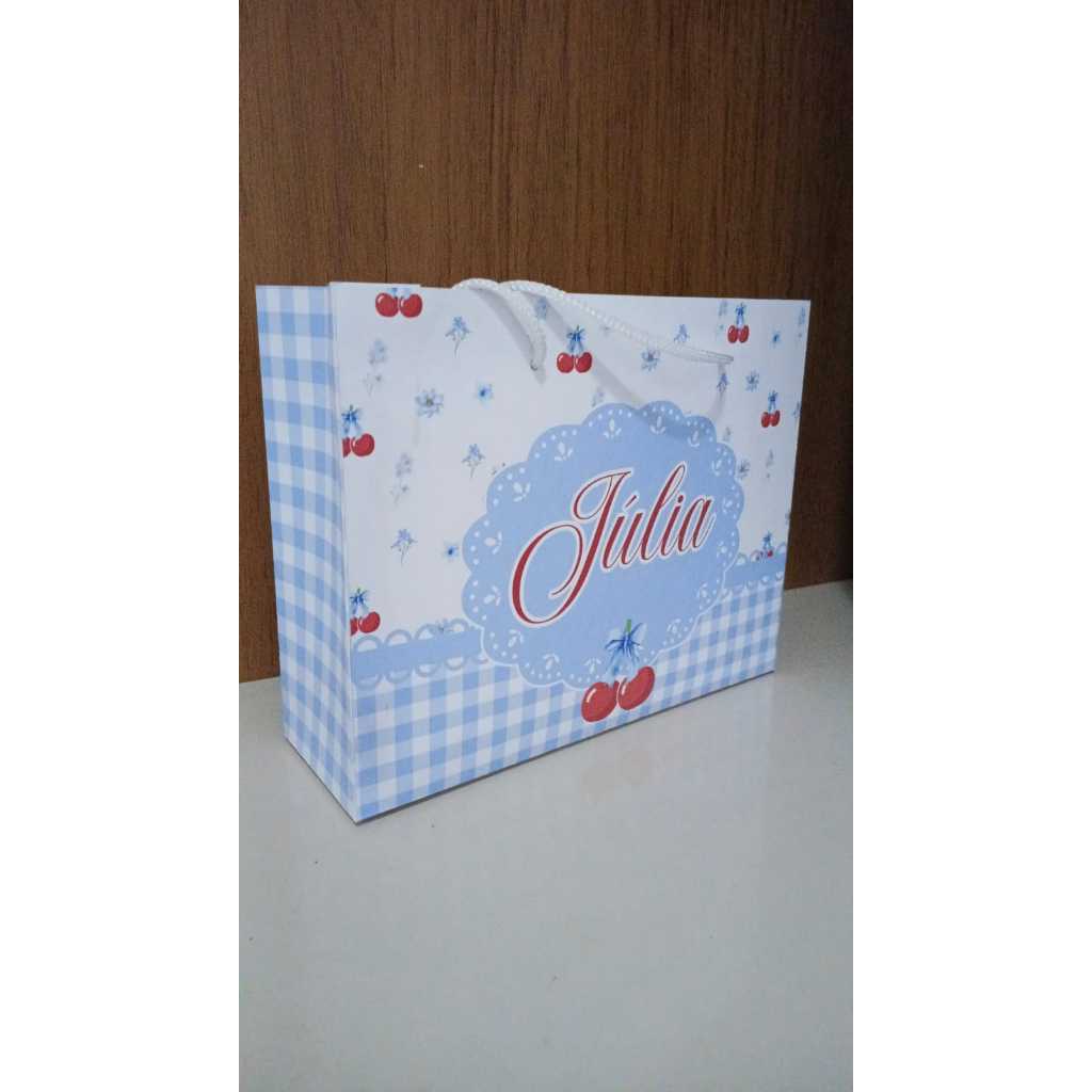 Sacola Personalizada Cerejinha|Sacola Infantil|Sacola Festa|Lembrancinhas