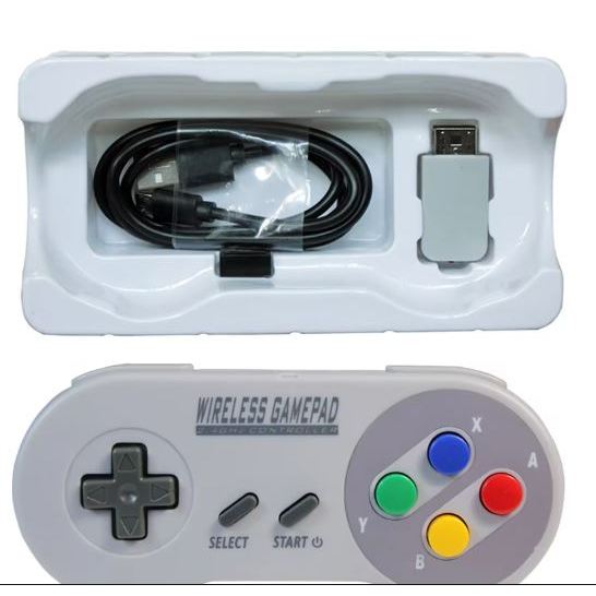 Controle Joystick Snes Mini Classic Sem Fio,, windows Pc