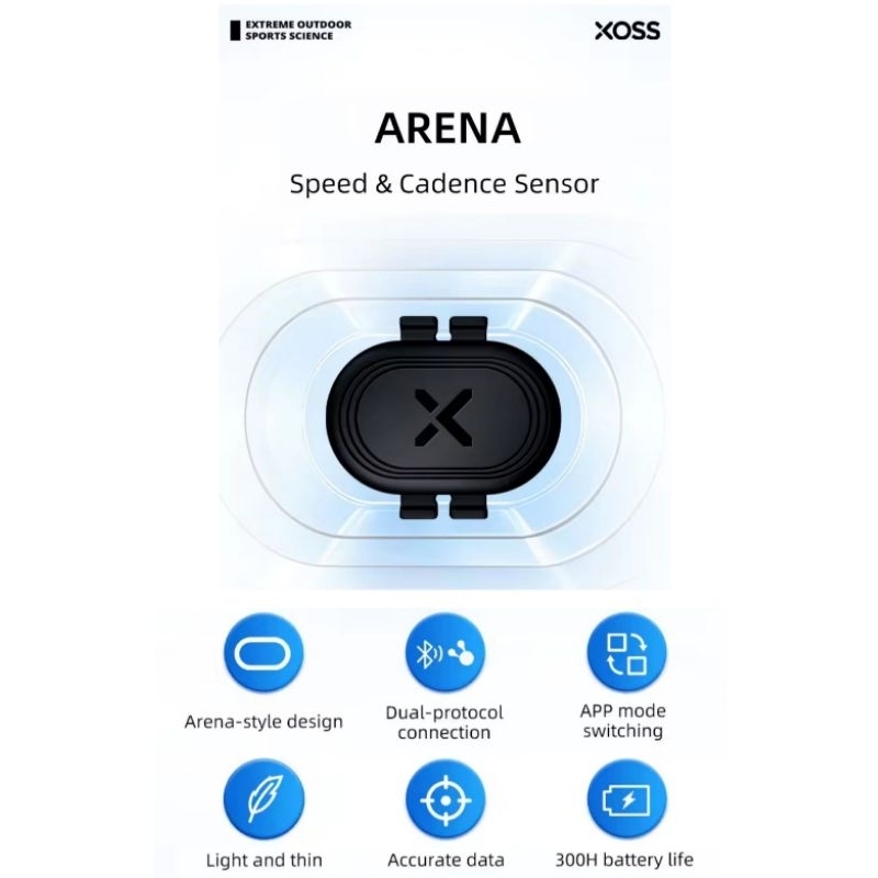 Sensor de cadência e velocidade XOSS ARENA Ciclismo ANT + Bluetooth iGPSPORT Bryton Cycplus