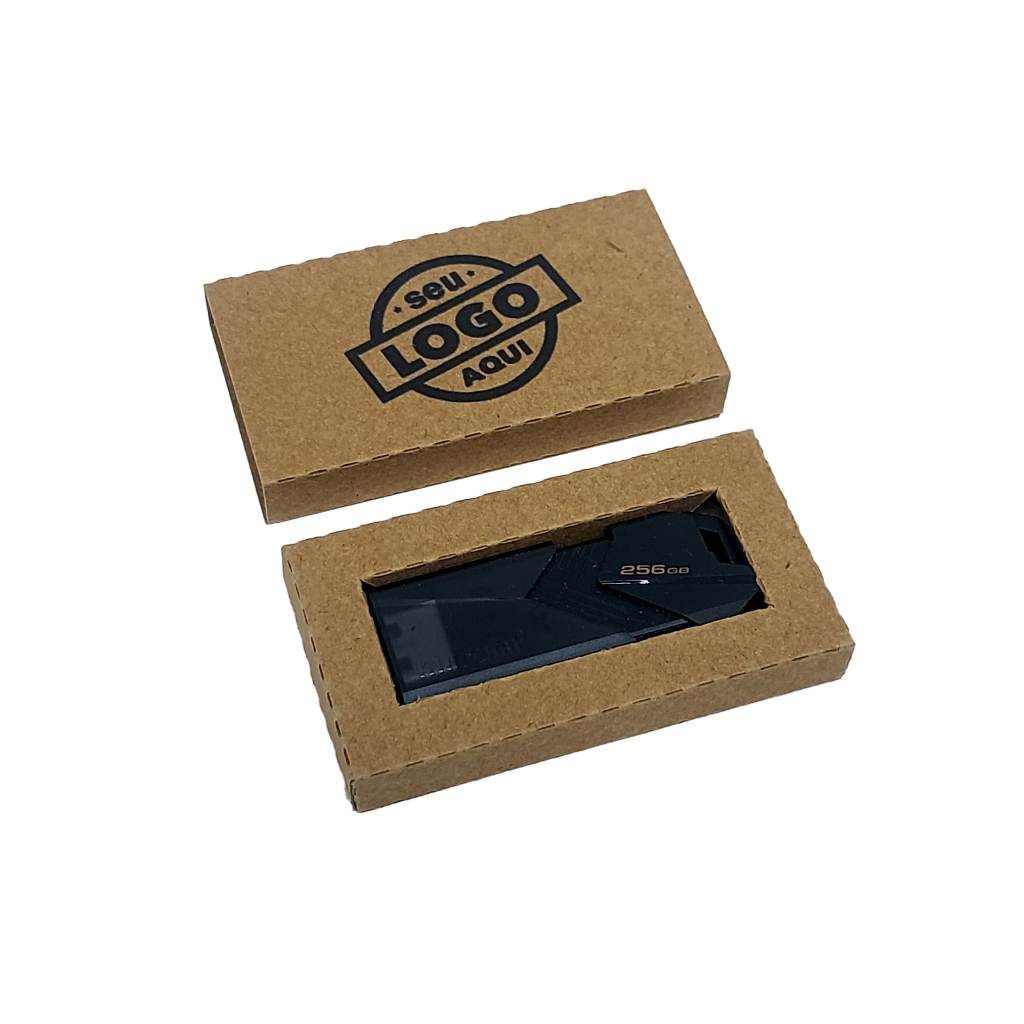 Caixinhas Para Pen Drive - 50 Unidades Kraft