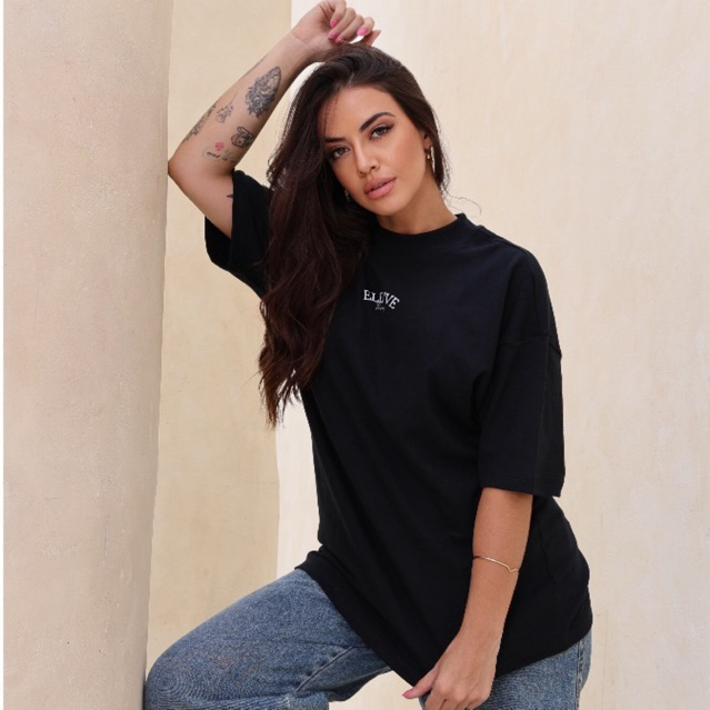 Camiseta Oversized 100% Algodão Suedine Premium Unissex Streetwear Caimento Largo