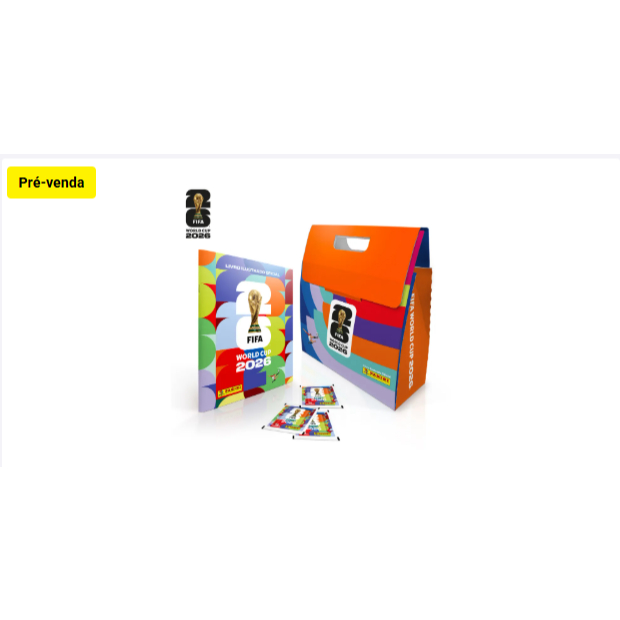 Copa Do Mundo 2026 - BOX Sacola - Álbum Capa Cartão + 30 Envelopes - FIFA WORLD CUP 2026™️