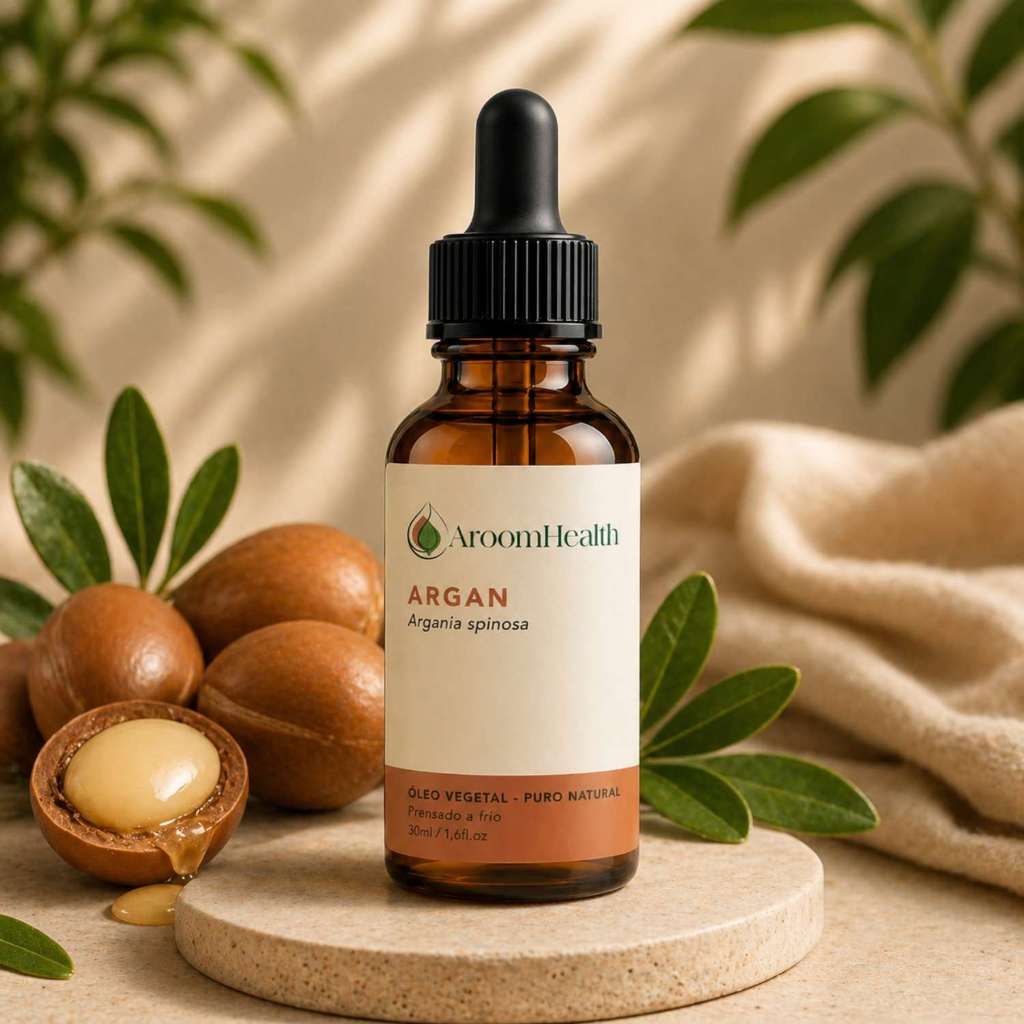 Óleo vegetal puro natural de Argan Marroquino 30 ml Cabelo e Pele