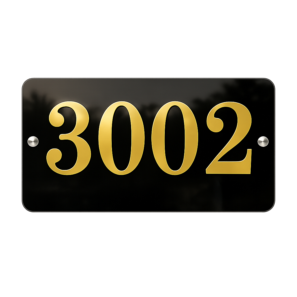 Placa de Endereço Numero Personalizada Fachada Condominio Envio Rapido