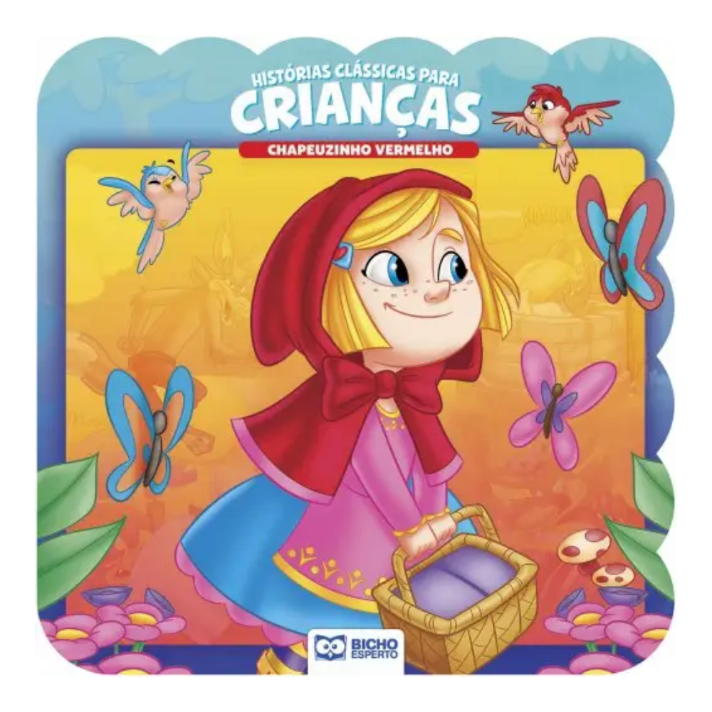 Livro Infantil Histórias Clássicas Para Crianças Chapeuzinho Vermelho