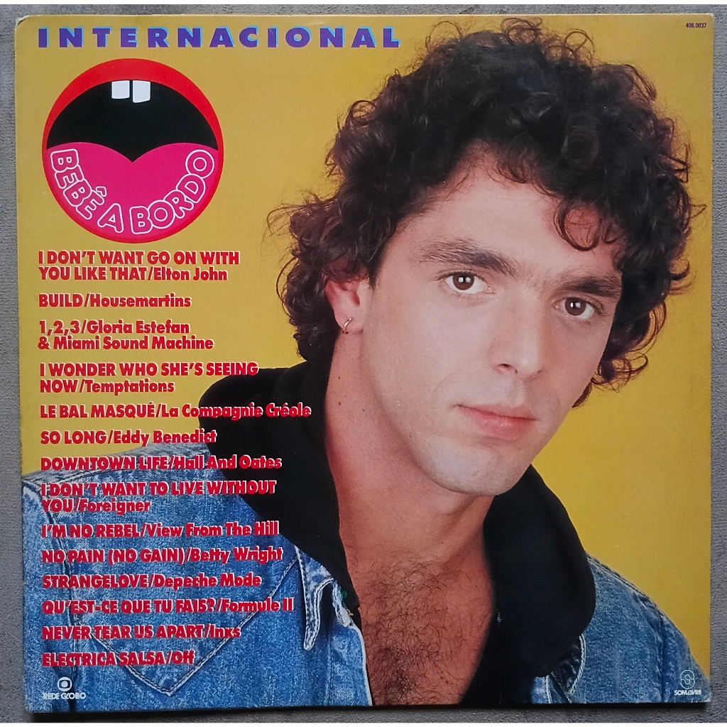 Lp novela Bebe A Bordo Internacional vinil 1988 Zerado Elton John Depeche Mode Inxs