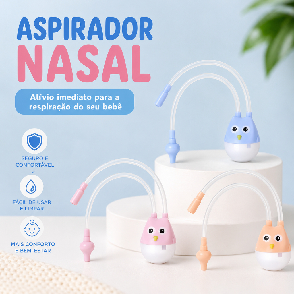 Aspirador Nasal Infantil para Bebê
