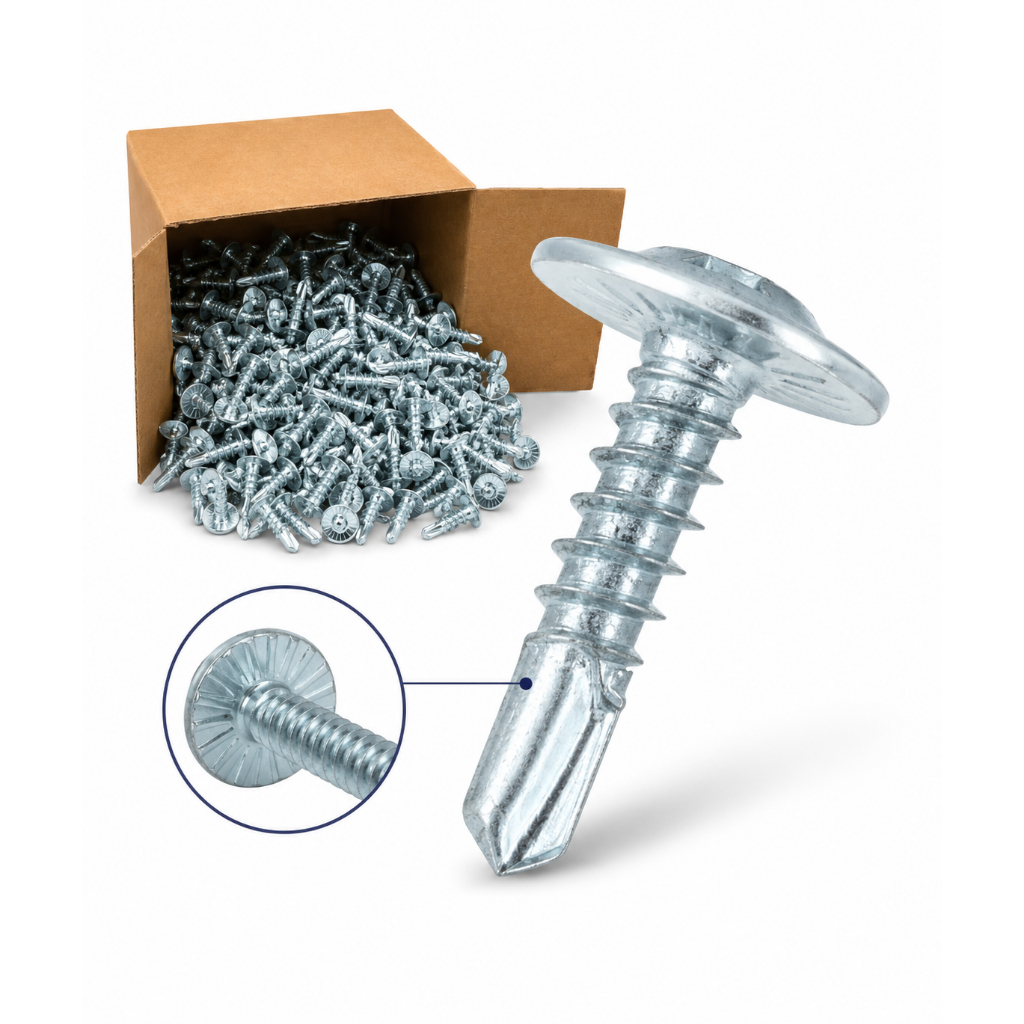 Kit 200 500 1000 Un Parafuso Auto Brocante 4,2x13 Flangeado Serrilhado Philips Zincado Chapa Metal