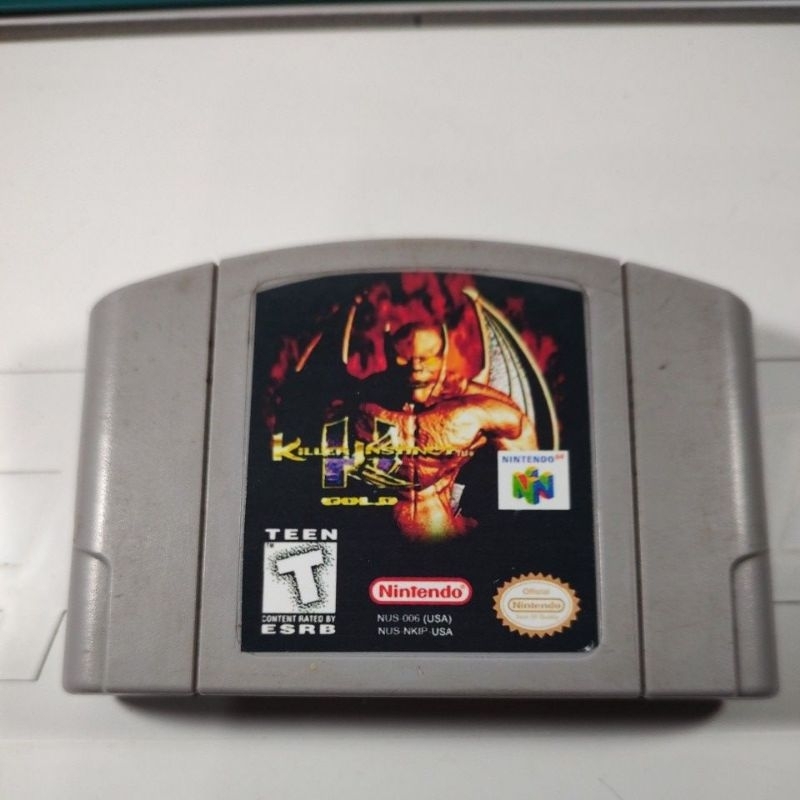 KILLER INSTINCT GOLD JOGO ORIGINAL PARA NINTENDO 64, CAPA REIMPRESSA.