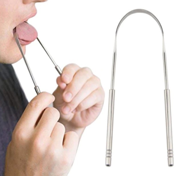 Limpador De Língua Raspador De Língua Em Aço Inox Limpador De Lingua