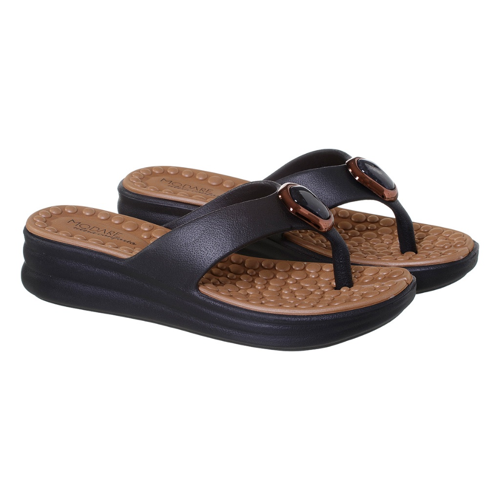 Chinelo Ortopédico Modare Feminino Massageador Ultra Conforto Chinelo de Dedo em