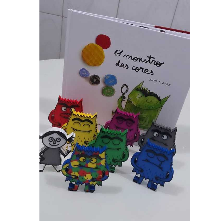 O Monstro Das Cores Kit Personagens em impressão 3d Recurso Pedagógico