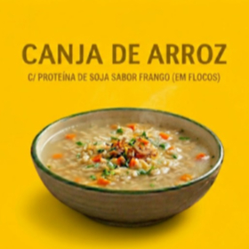 🍲 Canja de Arroz GreenBull c/ Proteína de Soja Sabor Frango (Em Flocos) 🍲