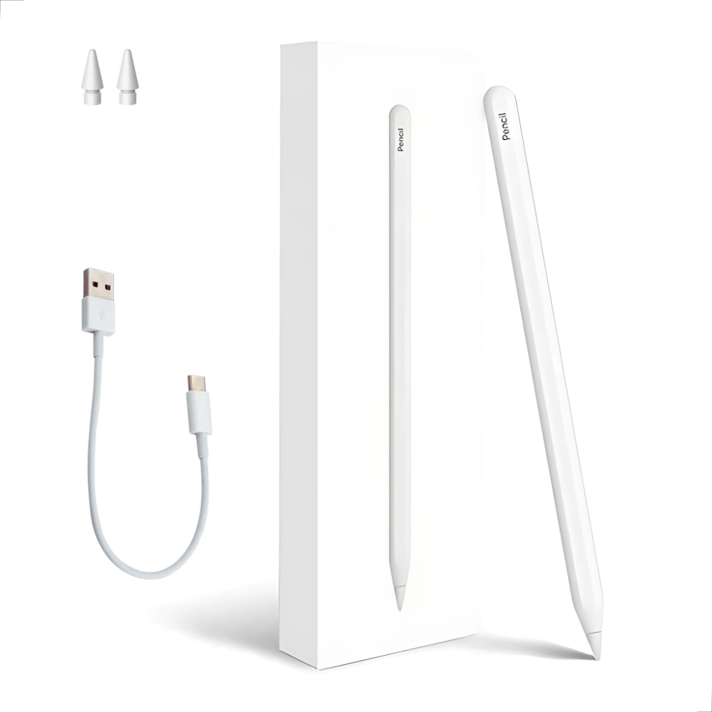 Caneta P/ iPad Com Palm Rejection E Sensor Inclinação 1.0mm Carregamento Magnético Sem Fio
