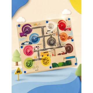 Jogo Montessori Magnético Classificação Cores E Coordenação Labirinto Magnético Educativo Pedagogico