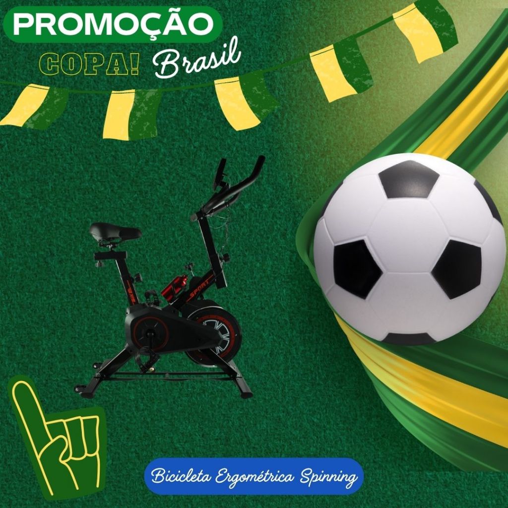 Bicicleta Spinning força mecanica  Ergométrica Alta Performance