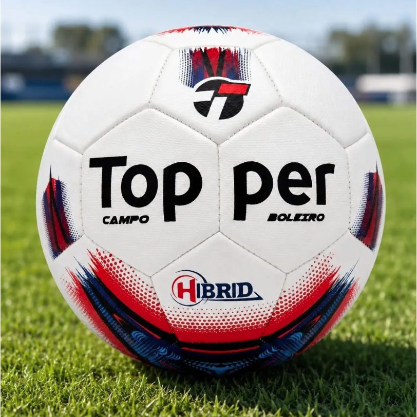 Bola Campo Topper Boleiro Costurada 32 Gomos Oficial Pu