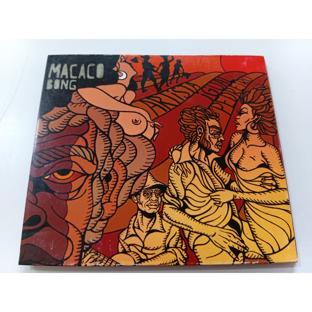 CD macaco bong - artista igual pedreiro - midia otima capa com leves marcas