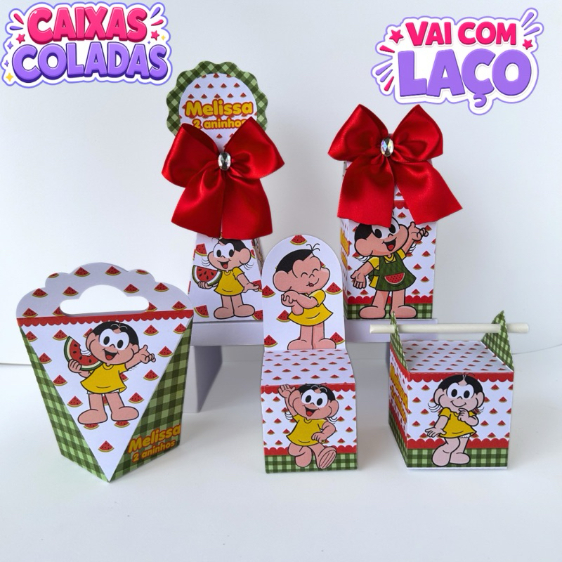 Kit Caixas Magali Personalizados/Lembrancinha de Festa/Aniversário/Lembrancinha Festa Infantil