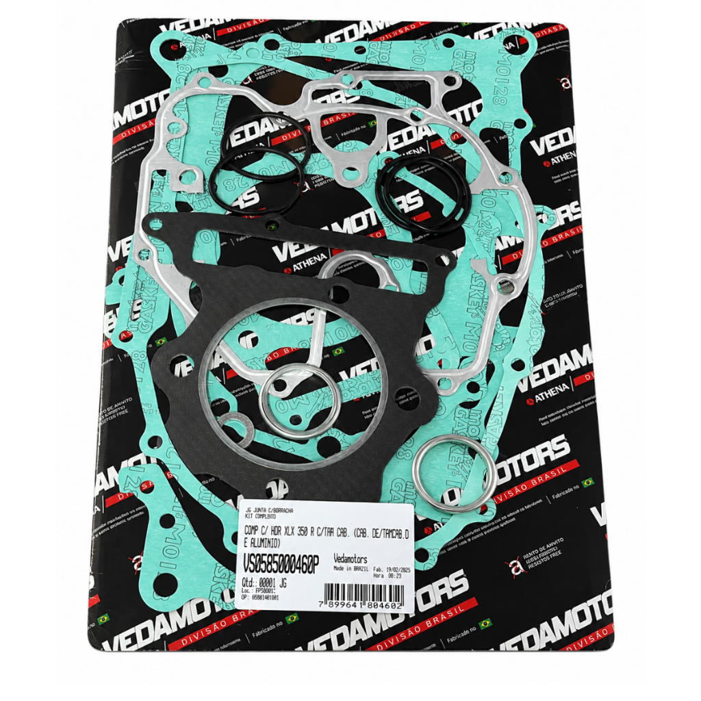 Kit Jogo Junta Completa Xlx 350 Com Borracha