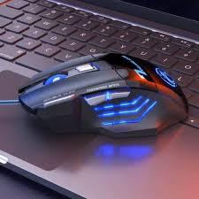 Mouse Gamer X7 - 7 Botões Óptico RGB USB - Design Ergonômico e LED RGB