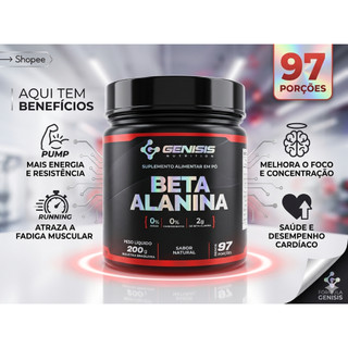 Beta Alanina 200G  Genisis Nutrition Sabor Natural !