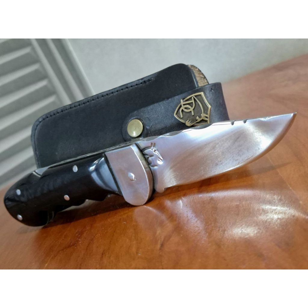 Canivete Artesanal Chifre Búfalo Inox 4 Pol 4mm Doma Crioula
