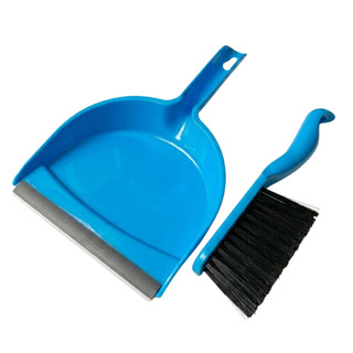 Kit Limpeza Multiuso Escova e Pá Plástico Resistente Cores Sortidas Casa Cozinha Mesa