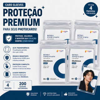 Kit atacado Card sleeves TCG kpop POPCORN GAMES com 2 ou 4 pacotes