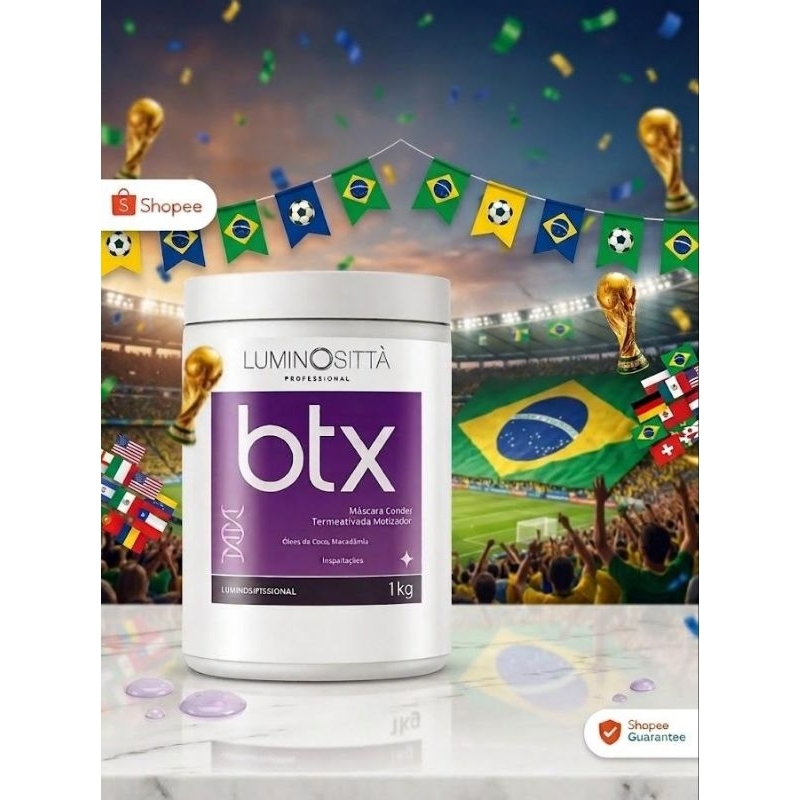 BTX Botox Zero de Friz e Redduz Volume BTX Botox  Matizante Profissional, Cabelos Lisos, Brilho Inte