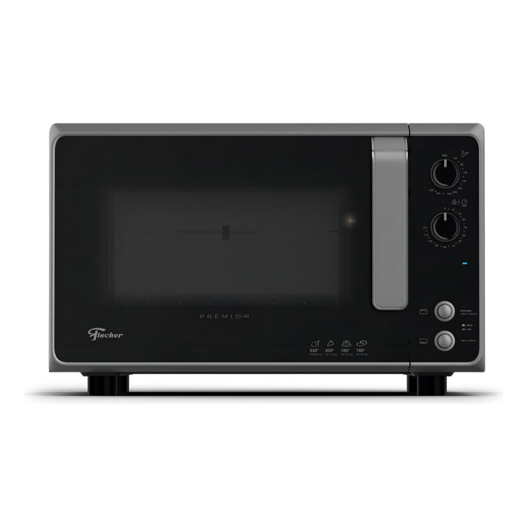 Forno Eletrico Fischer Premier Bancada 48L 127V Silver Com Grill Timer e Controle de Temperatura