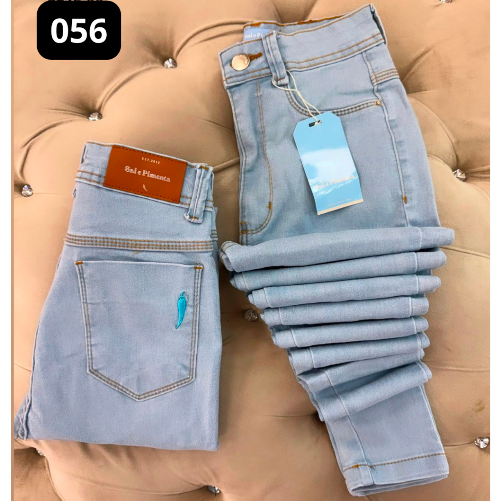 Calça Sal e Pimenta Pimenta Original Calça Jeans Feminina Skinny com Lycra Elastano