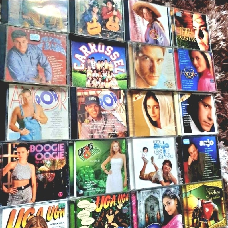 Cds Trilha Sonora Nacionais e Internacionais de Novelas - Anjo Mau, O Clone, Rei do Gado, Explode Coração, etc