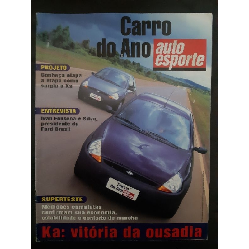 Revista Auto Esporte - Suplemento -  CARRO DO ANO 1998 – Ford Ka.