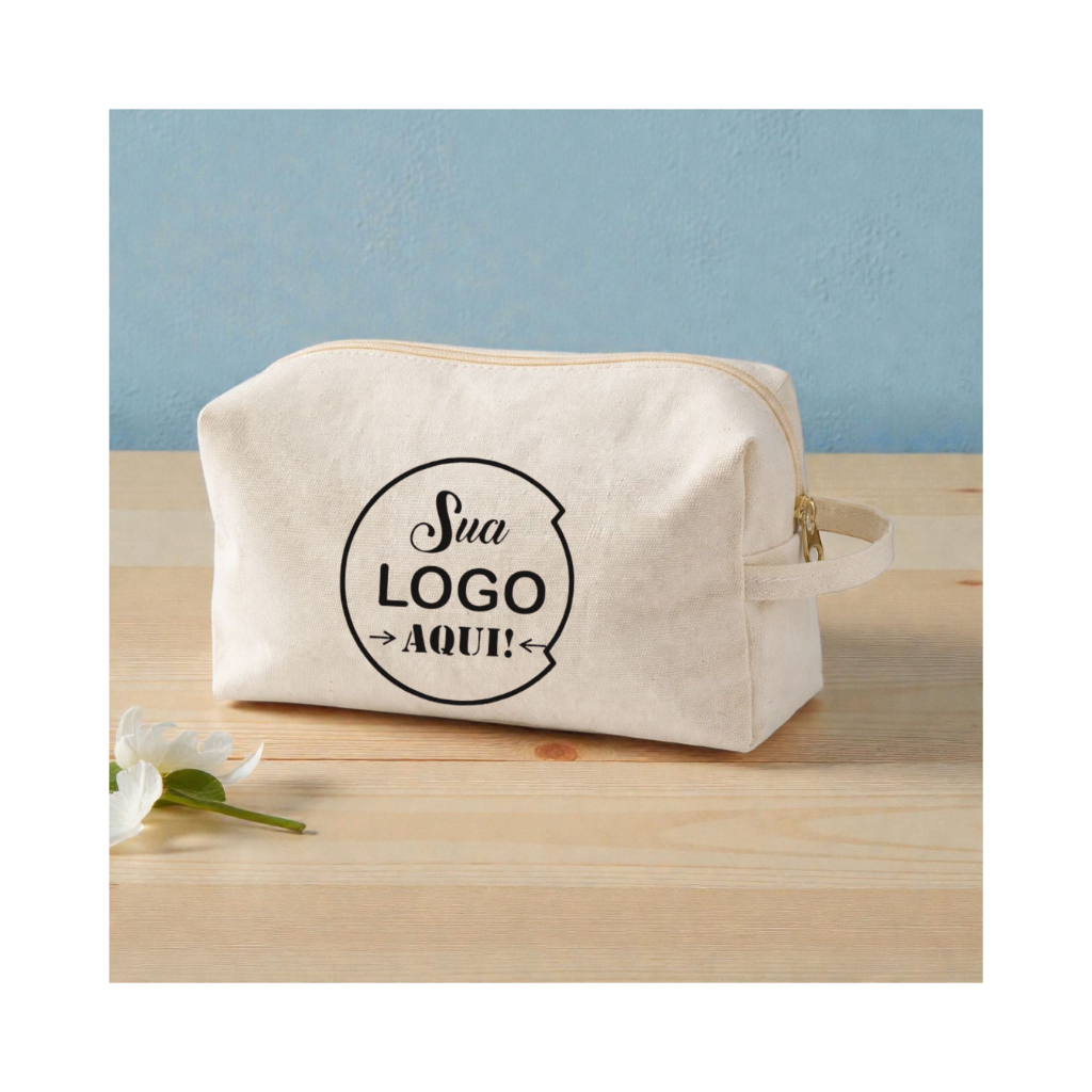 Kit 10 Necessaires 12x25 para Eventos Empresas com Logo Personalizada Sua Marca em Destaque