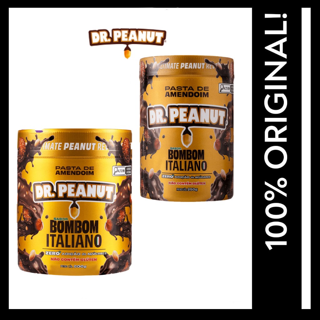 Pasta de Amendoim Dr Peanut com Whey Protein 600g 250g
