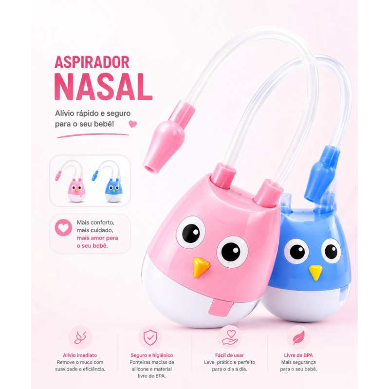 Aspirador Nasal Infantil com Seringa