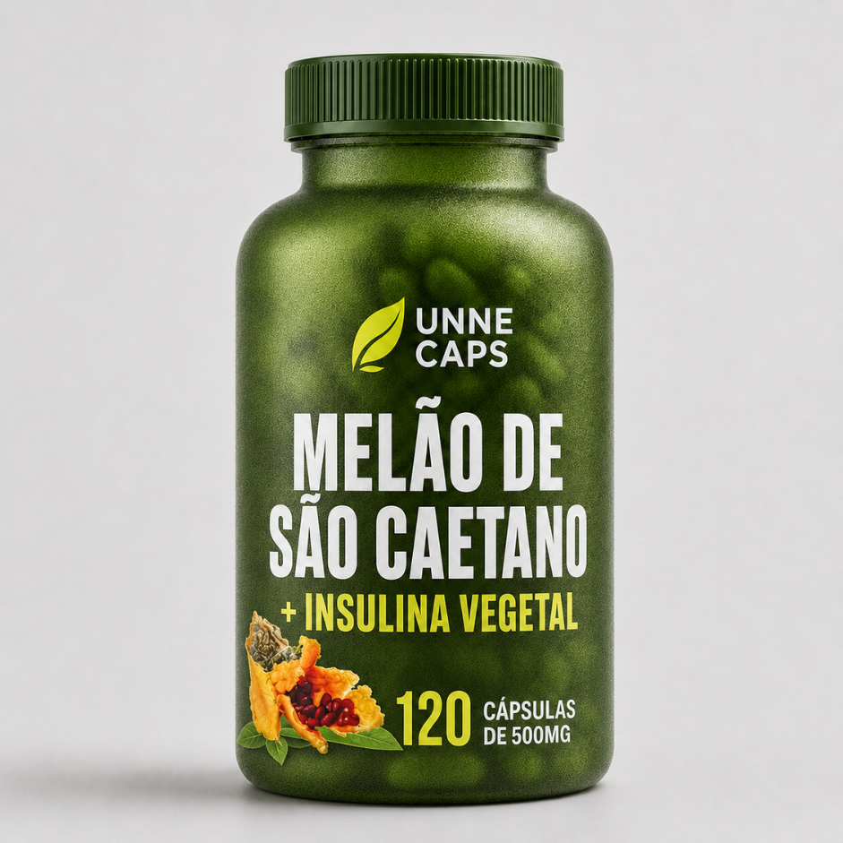 Melão de São Caetano + Insulina Vegetal 120 Cápsulas 500mg - 1, 2 e 3 potes