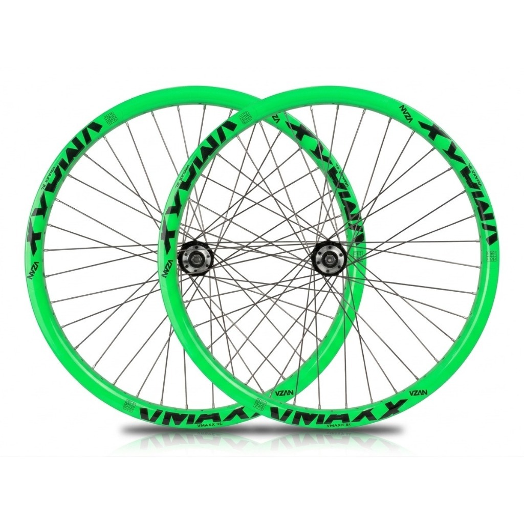 Roda Aro 26 Vzan Vmaxx Sl Colorido Neon Para Grau com Cubo Rosca Roda Livre Freio a Disco