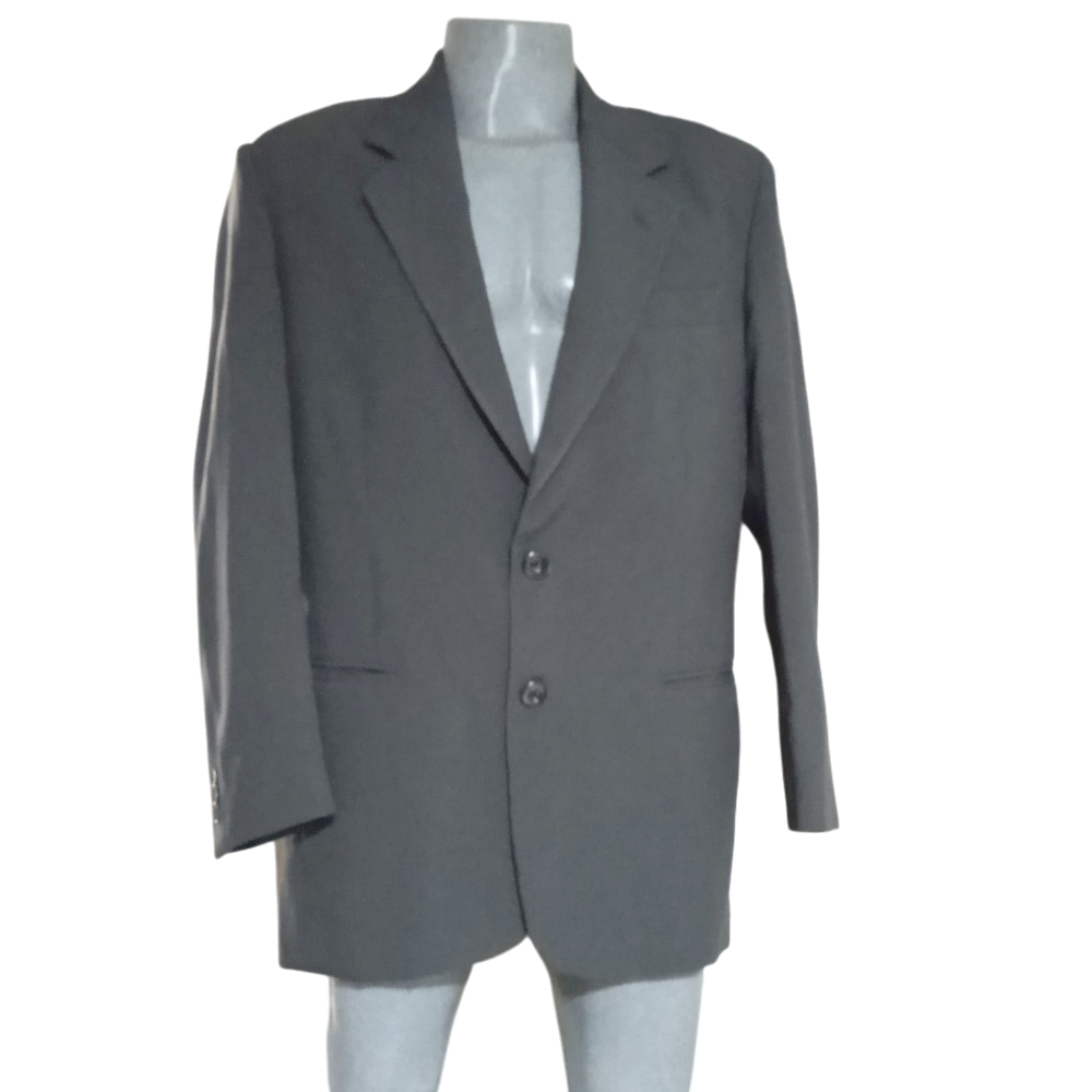 Blazer Masculino Paletó Cinza Nelson Botti compor terno Vintage Brechó Tamanho 48 leia a descrição