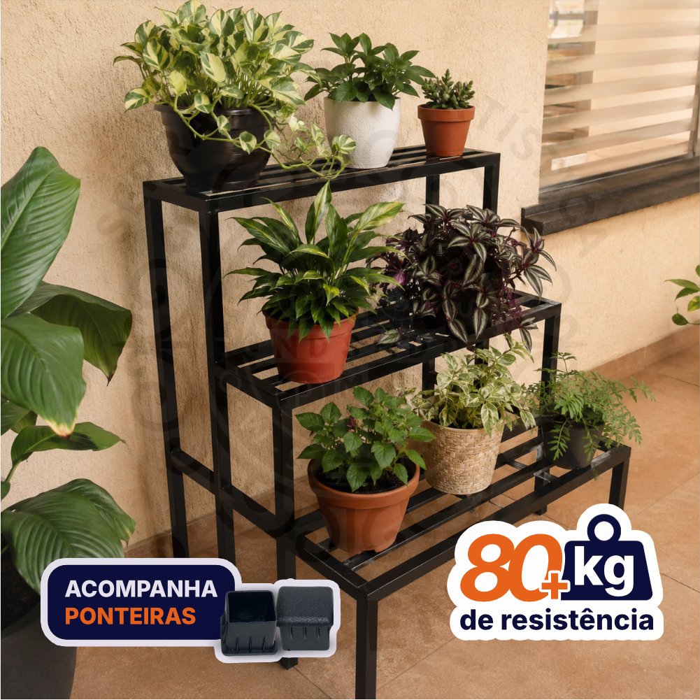Suporte para vasos e plantas ( floreira tipo escada )