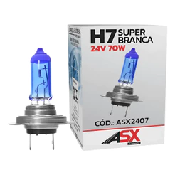 Lâmpada Automotiva Super Branca Halogêneo H7 70w 24v