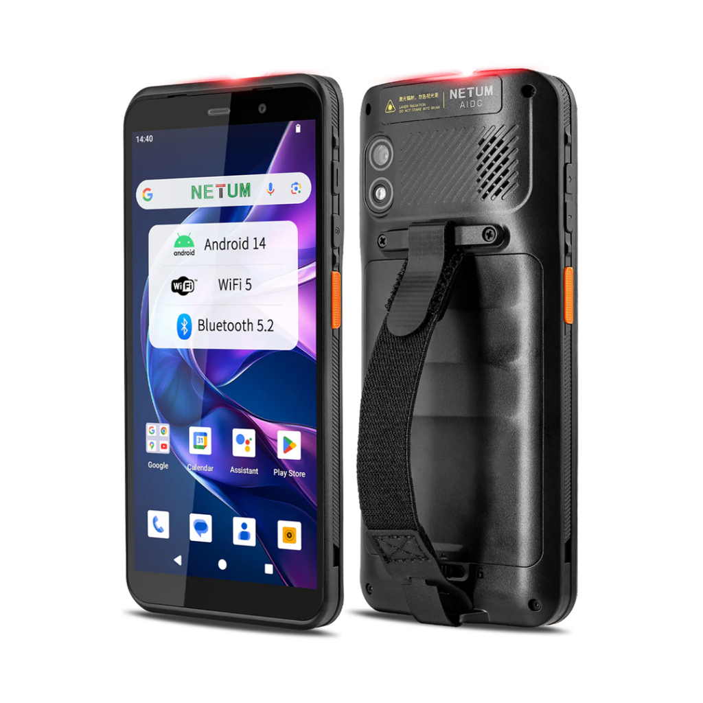 Coletor De Dados Scanner Netum Q900 Leitor Android 14 4G 2D 4G Wi-Fi 64GB Logística Coleta WMS NFC
